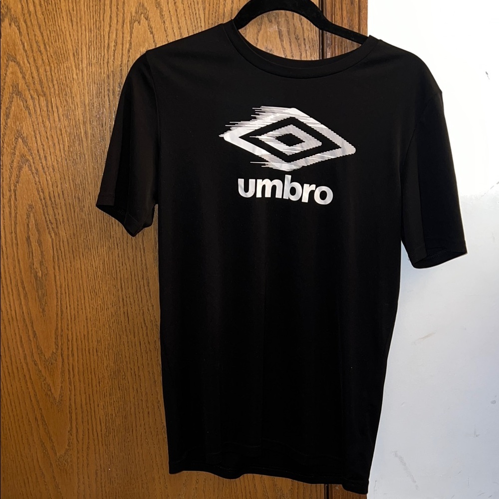 Umbro Black Tee with White Logo